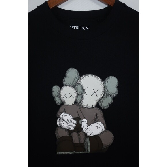 UT Uniqlo Kaws XX Elephants Cotton Exclusive Companion T Tee Shirt Black XXS - Picture 6 of 8
